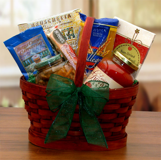 Mini Italian Dinner For Two Gift Basket - italian dinner gift basket - WhatYouNeedSales