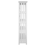 Mission Style 5-Shelf Bookcase - White - WhatYouNeedSales