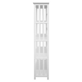 Mission Style 5-Shelf Bookcase - White - WhatYouNeedSales