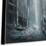 Misty City, Hand Painted Canvas - WhatYouNeedSales