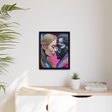 MODERN COUPLE ROMACE PORTRAIT Canvas Wall Art - By QueenNoble - WhatYouNeedSales