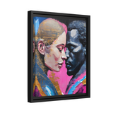 MODERN COUPLE ROMACE PORTRAIT Canvas Wall Art - By QueenNoble - WhatYouNeedSales