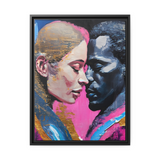 MODERN COUPLE ROMACE PORTRAIT Canvas Wall Art - By QueenNoble - WhatYouNeedSales