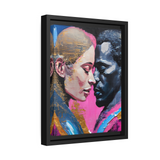 MODERN COUPLE ROMACE PORTRAIT Canvas Wall Art - By QueenNoble - WhatYouNeedSales