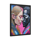 MODERN COUPLE ROMACE PORTRAIT Canvas Wall Art - By QueenNoble - WhatYouNeedSales