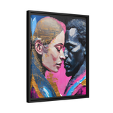 MODERN COUPLE ROMACE PORTRAIT Canvas Wall Art - By QueenNoble - WhatYouNeedSales