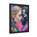 MODERN COUPLE ROMACE PORTRAIT Canvas Wall Art - By QueenNoble - WhatYouNeedSales