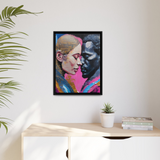 MODERN COUPLE ROMACE PORTRAIT Canvas Wall Art - By QueenNoble - WhatYouNeedSales