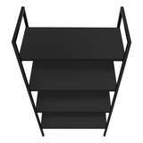 BOOKCASE - 48"H / BLACK / BLACK METAL - WhatYouNeedSales