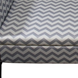 "Modern Gray and White Chevron Print Storage Bench" - WhatYouNeedSales