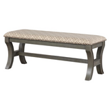 Monaco 48" Bench, Grey Geo/Antique Grey - WhatYouNeedSales