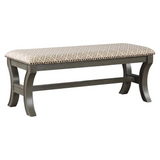 Monaco 48" Bench, Grey Geo/Antique Grey - WhatYouNeedSales