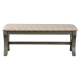 Monaco 48" Bench, Grey Geo/Antique Grey - WhatYouNeedSales