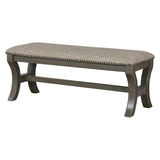 Monaco 48" Bench, Grey Giraffe/Antique Grey - WhatYouNeedSales