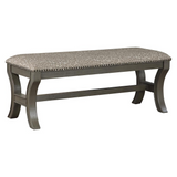 Monaco 48" Bench, Grey Giraffe/Antique Grey - WhatYouNeedSales