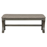 Monaco 48" Bench, Grey Giraffe/Antique Grey - WhatYouNeedSales