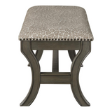 Monaco 48" Bench, Grey Giraffe/Antique Grey - WhatYouNeedSales