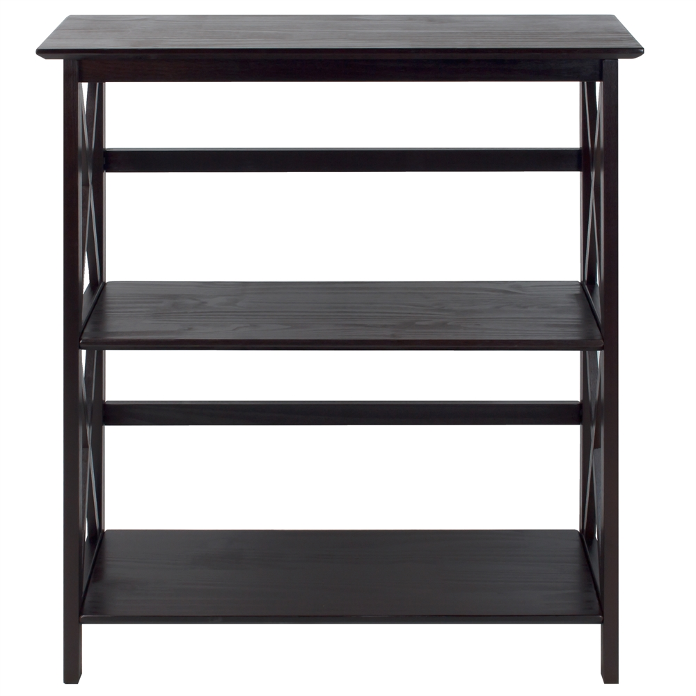 Montego 3-Shelf Bookcase-Espresso - WhatYouNeedSales