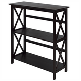 Montego 3-Shelf Bookcase-Espresso - WhatYouNeedSales