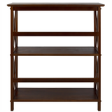 Montego 3-Shelf Bookcase-Walnut - WhatYouNeedSales