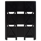 Montego 3-Shelf Folding Bookcase -Black - WhatYouNeedSales