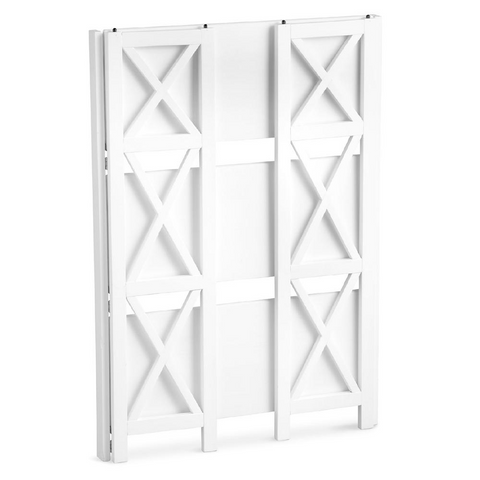 Montego 3-Shelf Folding Bookcase - White - WhatYouNeedSales