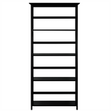 Montego 5-Shelf Bookcase-Black - WhatYouNeedSales