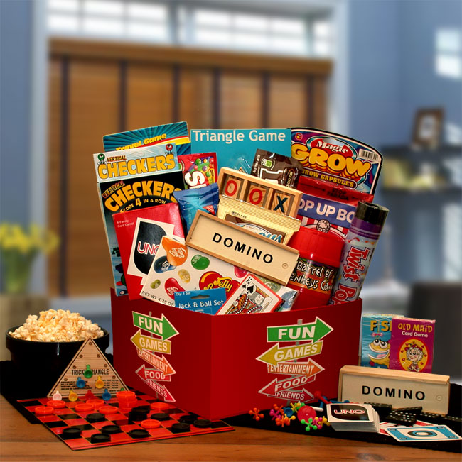 More Fun & Games Gift Box - activity gift basket - family gift basket - WhatYouNeedSales