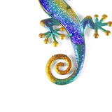 Multi-coloured Gecko Metal Wall Art - WhatYouNeedSales