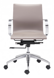 Mushroom Ergonomic Conference Room Low Back Rolling Office Chair - WhatYouNeedSales