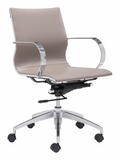 Mushroom Ergonomic Conference Room Low Back Rolling Office Chair - WhatYouNeedSales