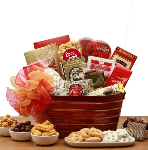 My Sweet & Spicey Valentine Gift Basket - valentines day candy - valentines day gifts  - valentines day gifts for him - valentines day gifts for her - WhatYouNeedSales