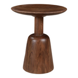 Nels End Table - Solid Acacia Wood with Walnut Finish