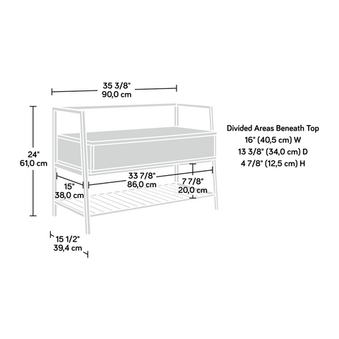 North Avenue Storage Bench Msm - WhatYouNeedSales