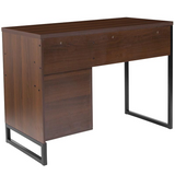 Northbrook Rustic Coffee Wood Grain Finish Computer Desk - Ember Workspace - WhatYouNeedSales