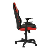 OFFICE CHAIR - GAMING / BLACK / RED LEATHER-LOOK - WhatYouNeedSales