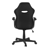 OFFICE CHAIR - GAMING / BLACK / RED LEATHER-LOOK - WhatYouNeedSales