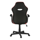 OFFICE CHAIR - GAMING / BLACK / RED LEATHER-LOOK - WhatYouNeedSales