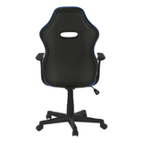 OFFICE CHAIR - GAMING / BLACK / RED LEATHER-LOOK - WhatYouNeedSales