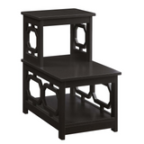 Omega 2 Step Chairside End Table - Contemporary Style