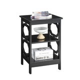 Omega End Table - Contemporary Design with 3 Tiers