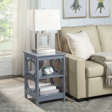 Omega End Table - Contemporary Design with Three Tiers