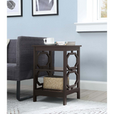 Omega End Table - Contemporary Design with Three Tiers