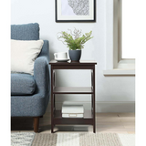 Omega End Table - Contemporary Design with Three Tiers