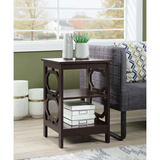 Omega End Table - Contemporary Design with Three Tiers