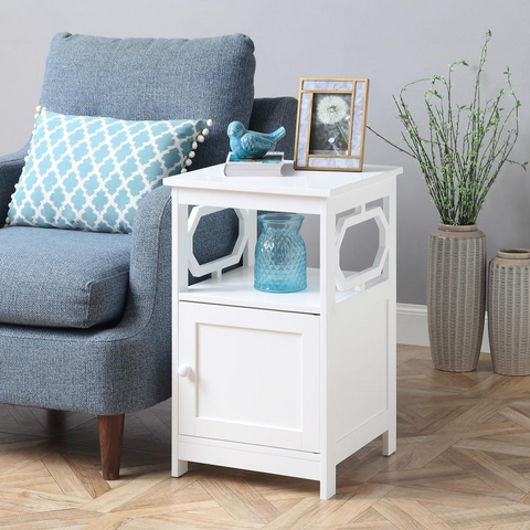 Omega End Table with Cabinet - Versatile and Stylish