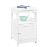 Omega End Table with Cabinet - Versatile and Stylish