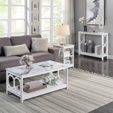 Omega End Table with Shelves - Contemporary Design Multiple