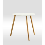 Oslo End Table - Modern Design White Piano Finish Solid