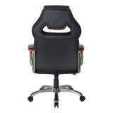 Oversite Gaming Chair in Faux Leather with Red Accents, OVR25-RD - WhatYouNeedSales